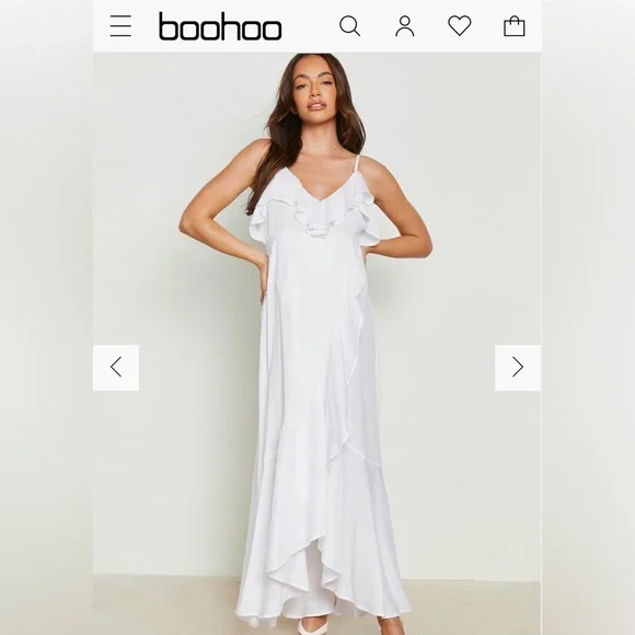 Boohoo | Dresses | Boohoo Maternity Linen Ruffle Hem Wrap Midaxi Dress Brand New With Tag Size 6 | Poshmark Boohoo | Dresses | Boohoo Maternity Linen Ruffle Hem Wrap Midaxi Dress Brand New With Tag Size 6 | Poshmark